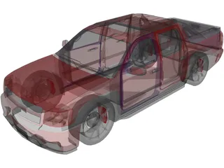 Chevrolet Avalanche (2009) 3D Model preview