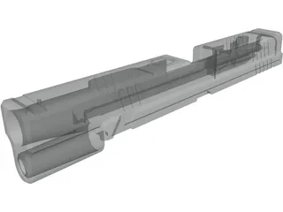 Springfield XD Tactical Slide 3D Model preview