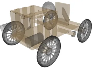 Soap Box Derby Car 3D Model preview