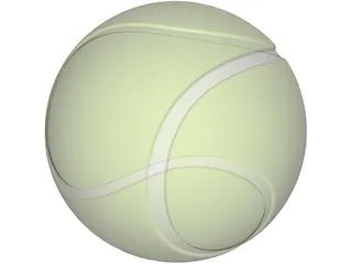 Tennis Ball 3D Model preview