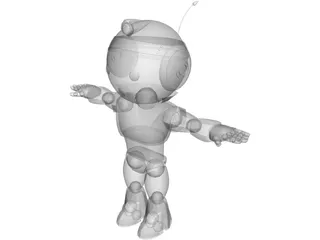 Robot Genie 3D Model preview