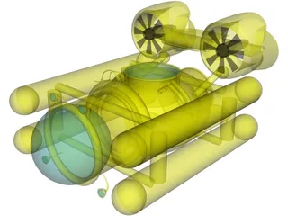 Deep Sea Submersible 3D Model preview