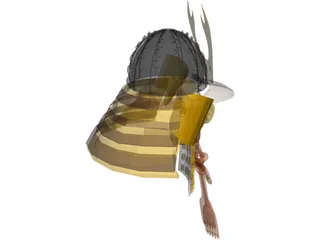 Kabuto Armor 3D Model preview