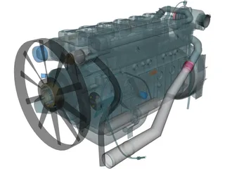 Engine 3D Model preview