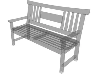 Bench 3D Model preview