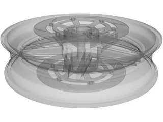 Wheel Front Bike 3D Model preview