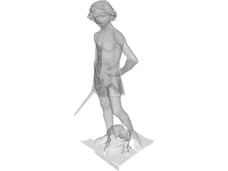 Classical Statue 3D Model preview
