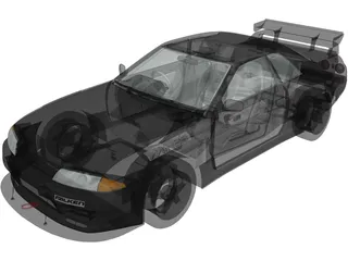 Nissan Skyline Mines R32 (1993) 3D Model preview