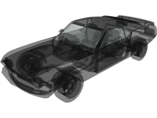 Ford Mustang BOSS 429 (1970) 3D Model preview
