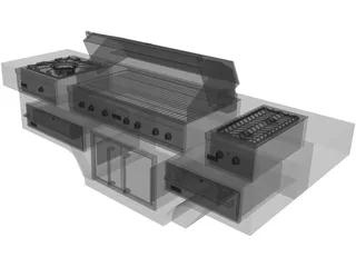 Barbacoa Viking 3D Model preview
