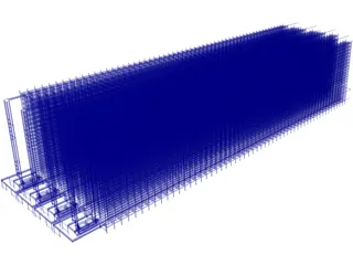 Automated Storage and Retreval System 3D Model preview