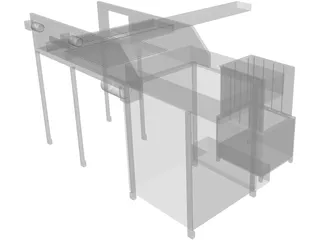 Top Load Palletizer 3D Model preview