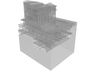 James Farley Post Office 3D Model preview