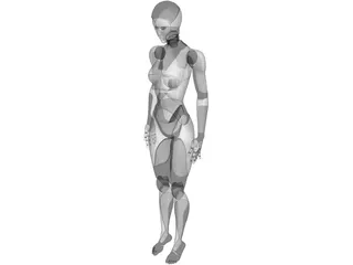 Female Android 3D Model preview