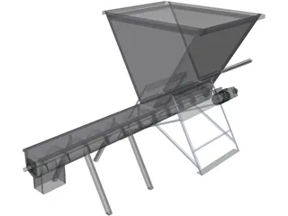 Grain Feeder 3D Model preview