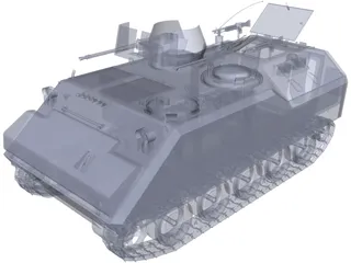 K200 Armored Car 3D Model preview