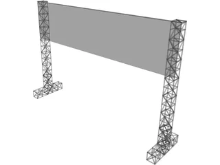 Big Board Gate 3D Model preview