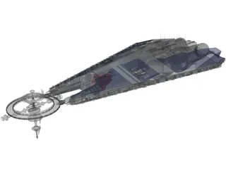 Babylon 5 Narn Military Base 10 3D Model preview