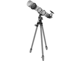 Telescope 3D Model preview