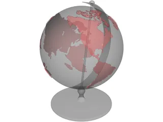 Globe 3D Model preview