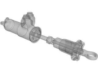 BOS FR02 Shock Absorber 3D Model preview