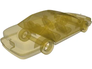 Taxi USA 3D Model preview