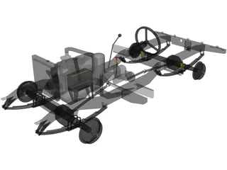 Chassis Land Rover 3D Model preview