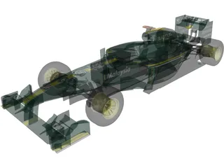 Lotus T127 F1 (2010) 3D Model preview