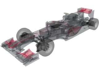 McLaren MP4-25 F1 (2010) 3D Model preview