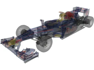 RedBull RB6 F1 (2010) 3D Model preview