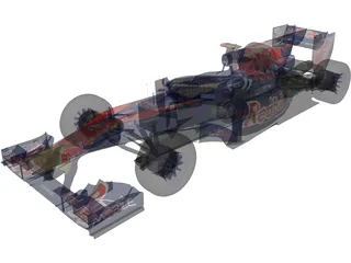 ToroRosso STR5 F1 (2010) 3D Model preview