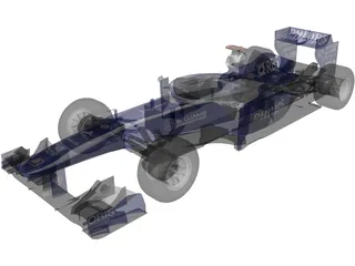 Williams FW32 F1 (2010) 3D Model preview