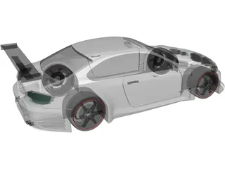 BMW M3 GTR 3D Model preview