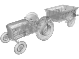 Tractor 3D Model preview