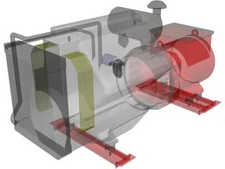 Diesel Generator 3D Model preview