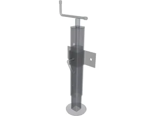Trailer Jack 3D Model preview