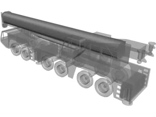 AC250 All Terrain Crane 3D Model preview