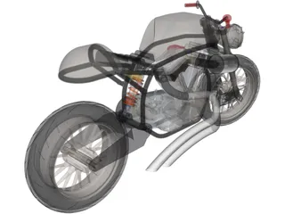 Motorcycle 3D Model preview