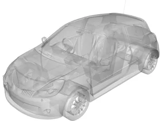 Renault Clio (2010) 3D Model preview