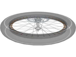 Wheel Disc Brake High Profile 3D Model preview