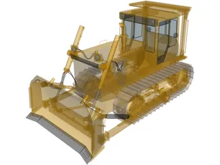 Bulldozer 3D Model preview