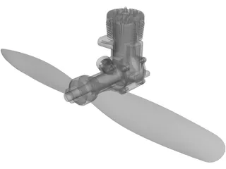 RC Engine 3D Model preview