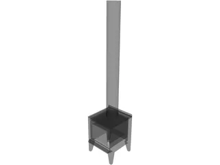 Fireplace Metro Tiny Rad 3D Model preview
