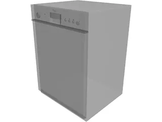 Whirlpool Dish Washer 3D Model preview