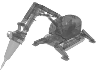 Brokk Demolition Robot 3D Model preview