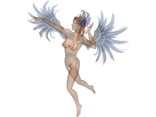 Carnival Woman 3D Model preview