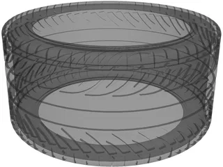 Hankook Ventus V12 Evo K110 Tire 305/25ZR 20 3D Model preview