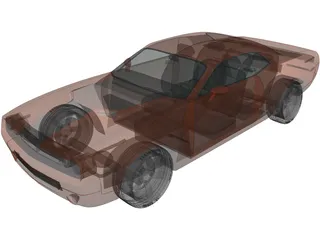 Dodge Challenger (2007) 3D Model preview