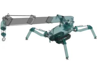 Maeda MC 285 Mini Crawler Crane 3D Model preview