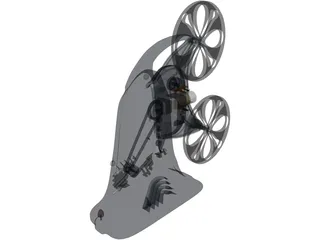 Movie Projector 3D Model preview